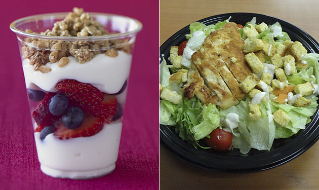 fruit-n-yogurt-parfait-with-southwest-salad