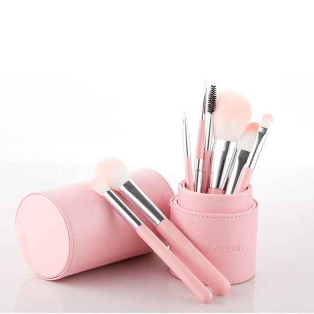 2016 sale Professional Beautiful Craftsman fiber batt 8 Beauty tools makeup brush set brush bucket
